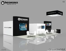 30x40 Île booth design by Pro-X Exhibits